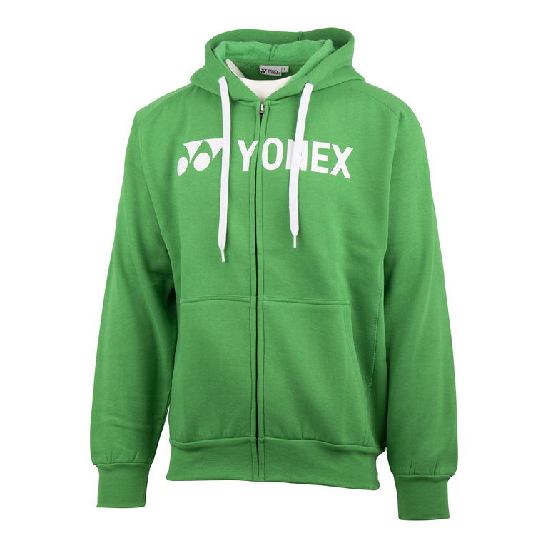 Yonex Kapuzenjacke Full-Zip Logo Hoodie (Baumwolllmix) grün Herren